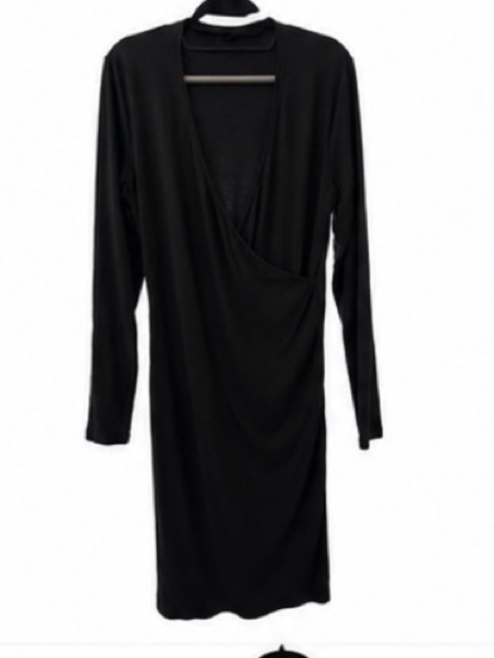 Banana Republic Black wrap Stretch Dress L